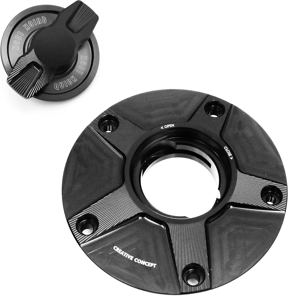 Black 1/4 Quick Lock Fuel Cap Pack of 2 Y303300
