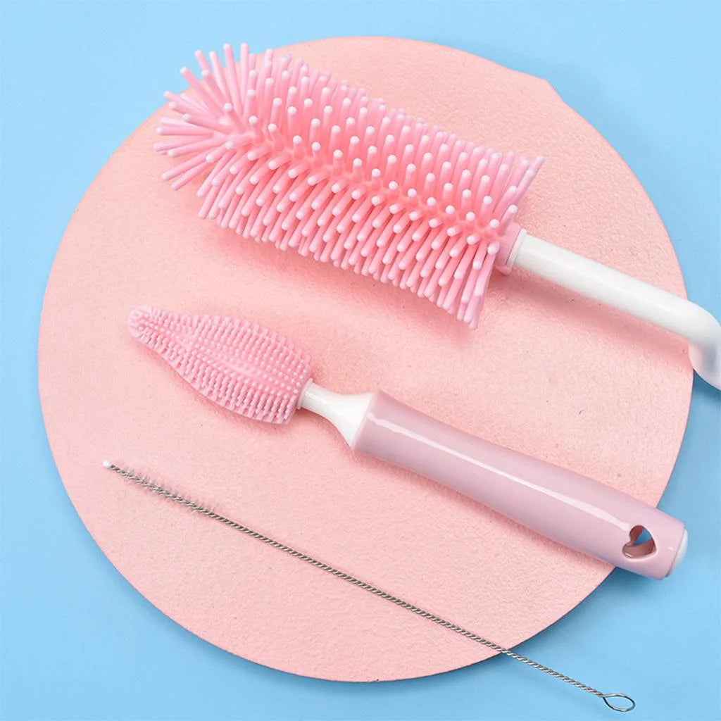 Baby Bottle Drying Organizer Holder with Cleaning Brush O4652