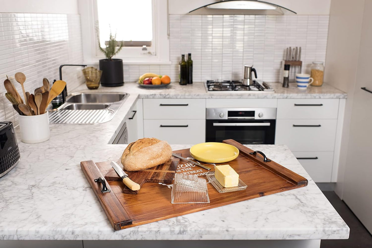 Wooden Stove Top Covers for Gas Stove and Electric Stove, Pack of 2 W722