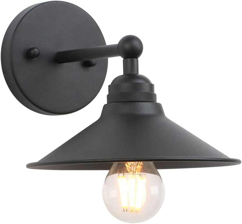3 Pack Black Metal Wall Fixture Lighting Lamp F16490