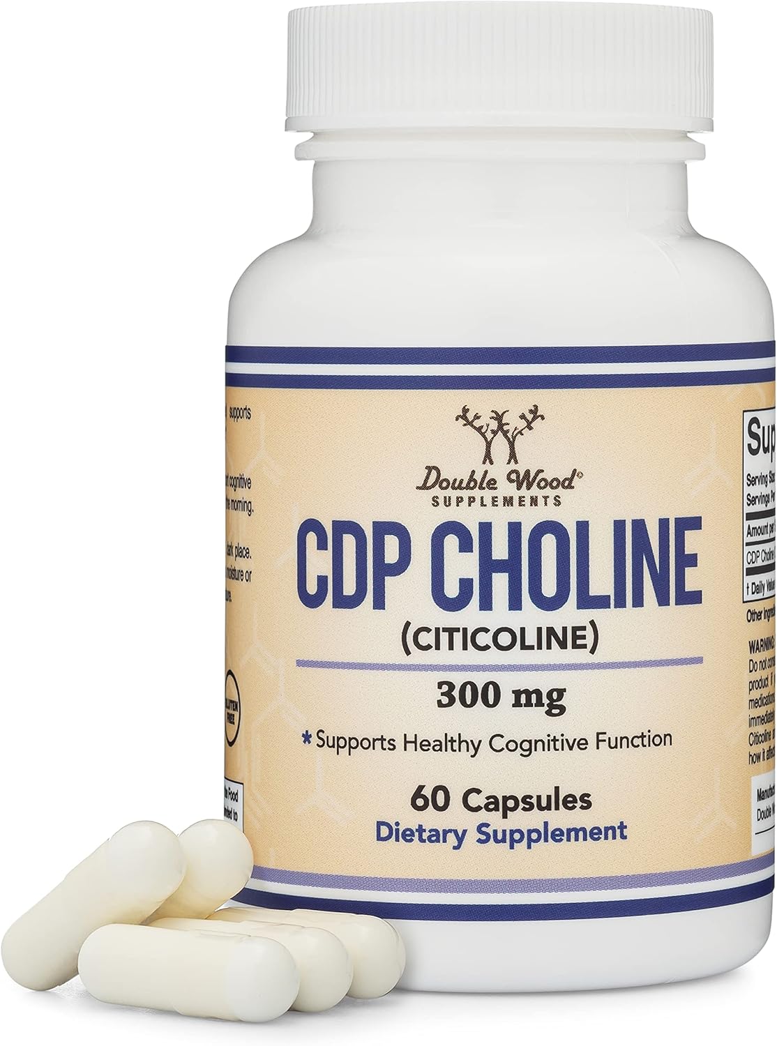 60 Capsules 300mg CDP Choline Supplement T180