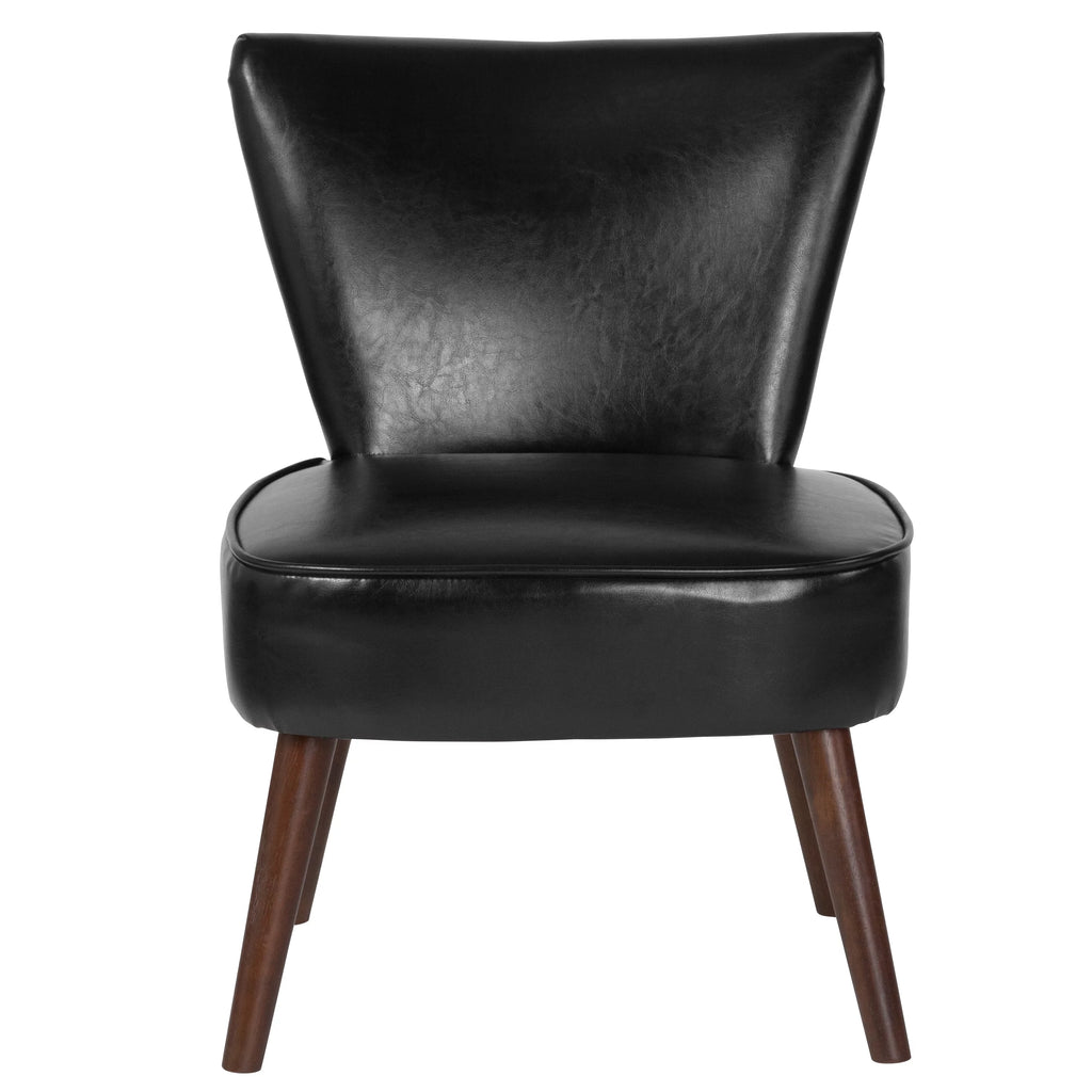 Black LeatherSoft Retro Chair H5274