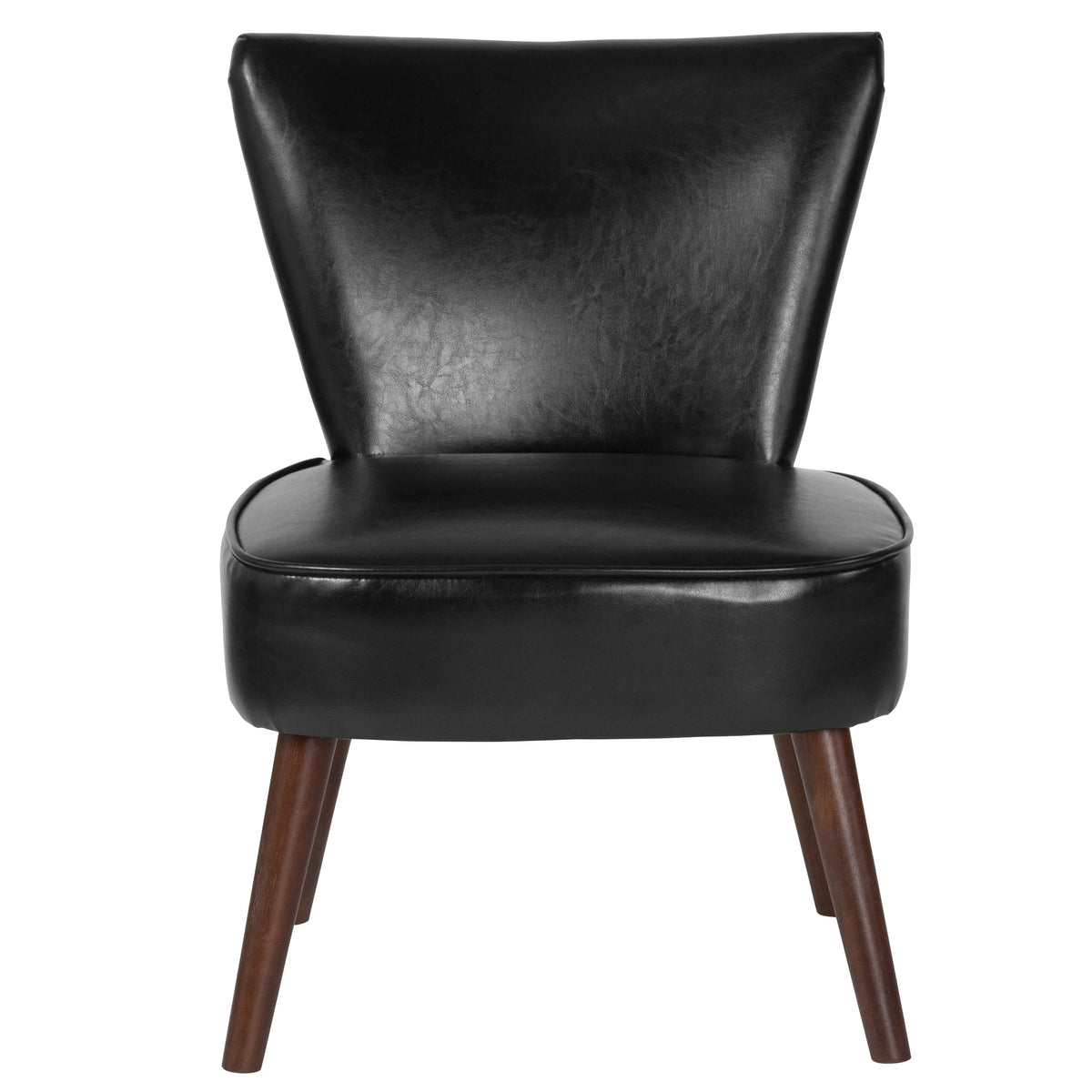 Black LeatherSoft Retro Chair H5274