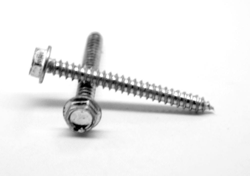 14 x 1 1/2 Sheet Metal Screw Hex Washer 7/16 AF Head Type A Low Carbon Steel Zinc Plated N11153