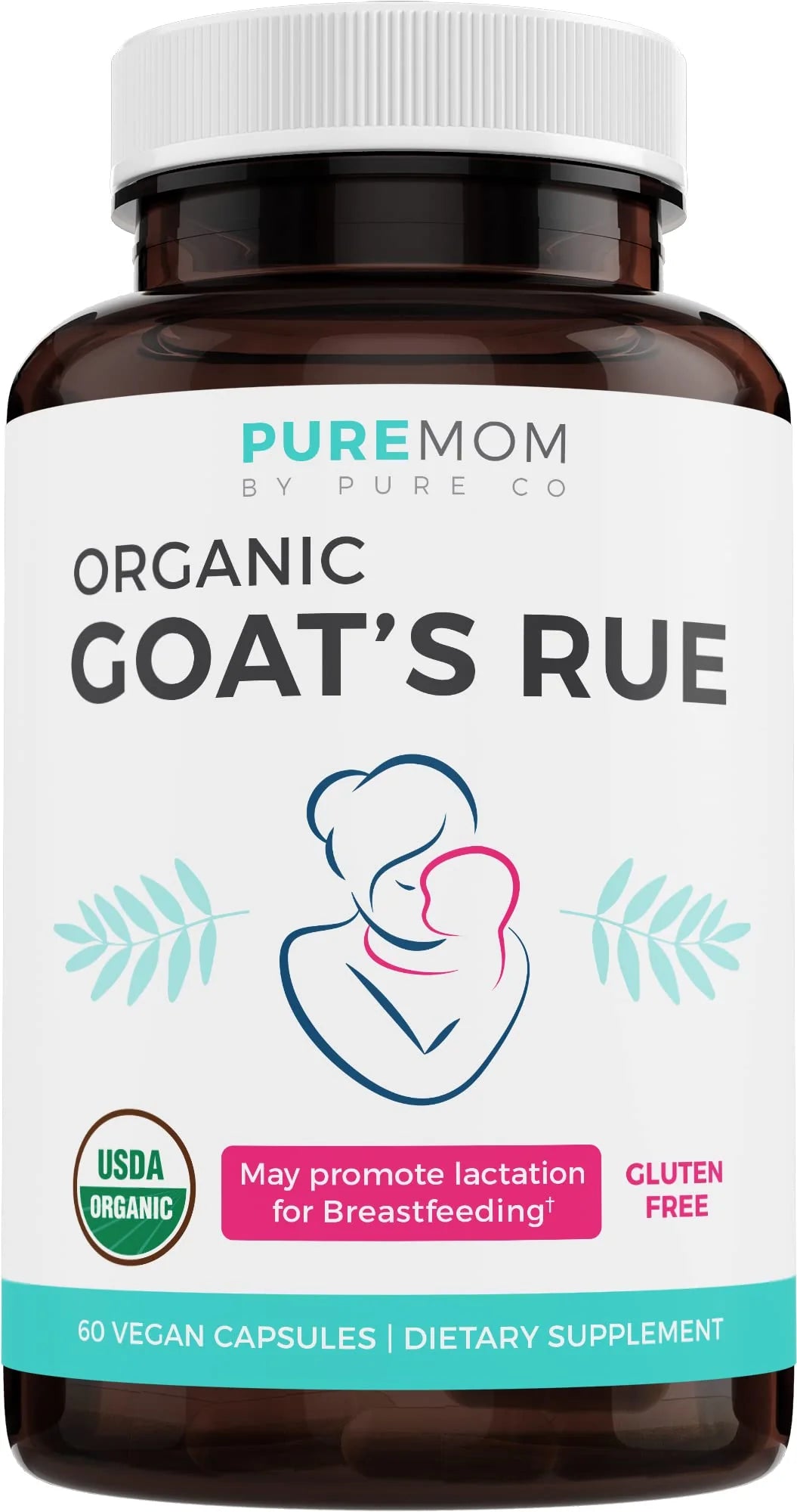 Organic Goat's Rue Lactation Supplement 60 Vegan Capsules N577610