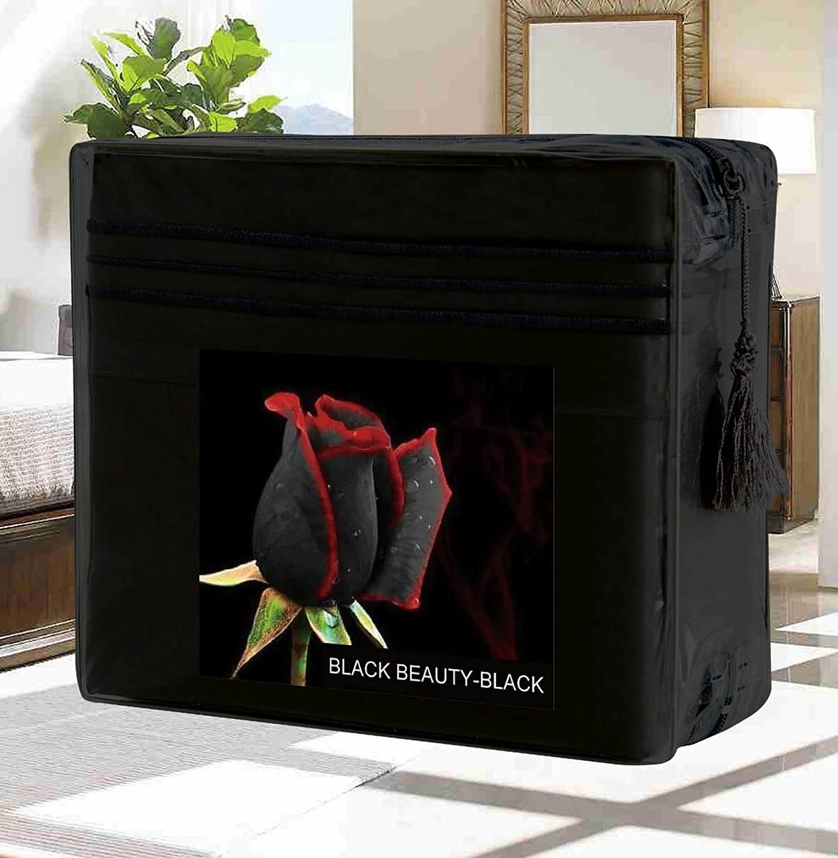 Black Queen 4-Piece Deep Pocket Bed Sheet Set A777440