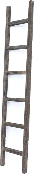 Rustic Decorative Ladder 5 ft Recycled Reclaimed Wood A86298