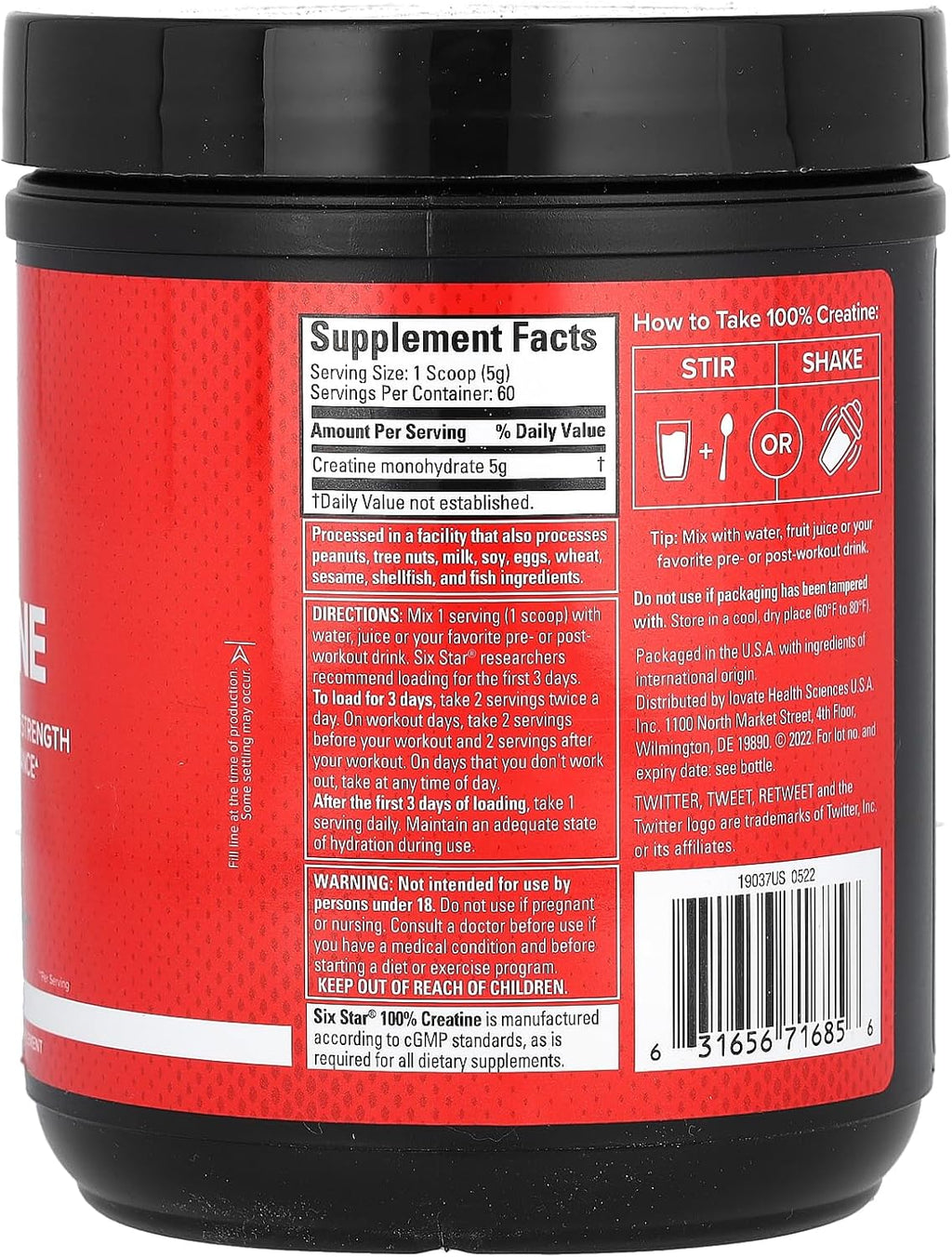 Unflavored Creatine, 10.58 oz (300 g) V7040