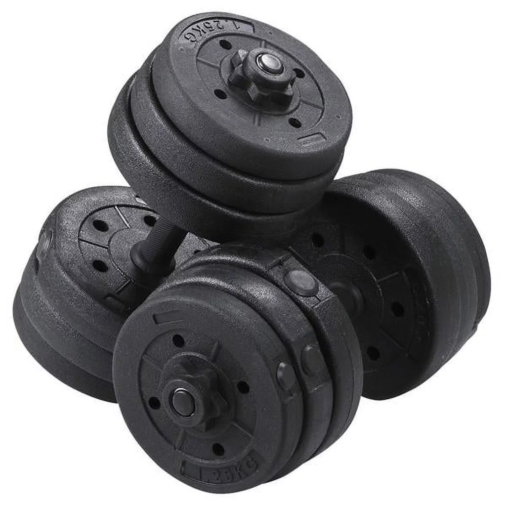 Adjustable Dumbbell Free Weight Set, Black J618