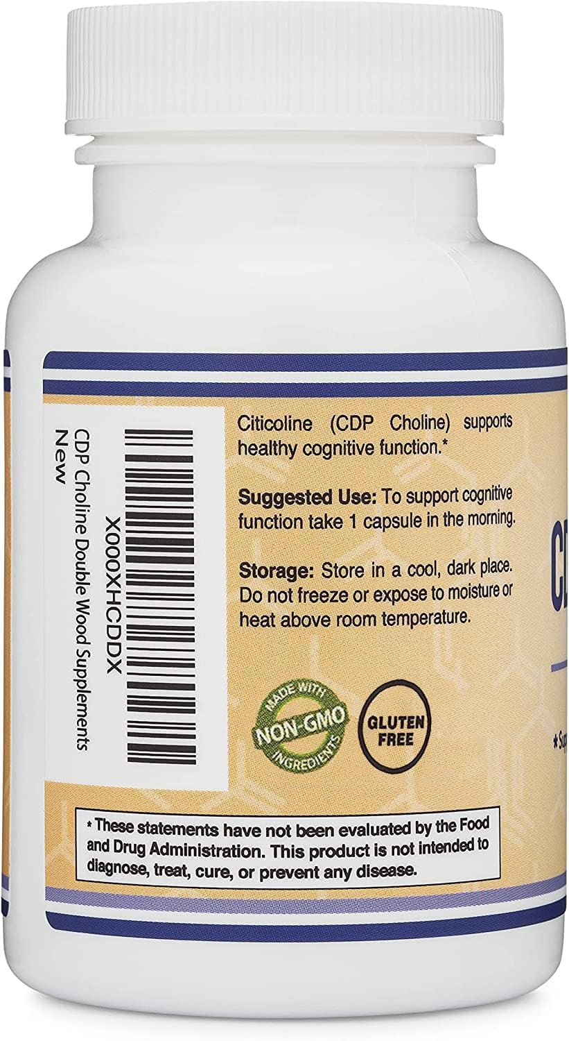 60 Capsules 300mg CDP Choline Supplement T180