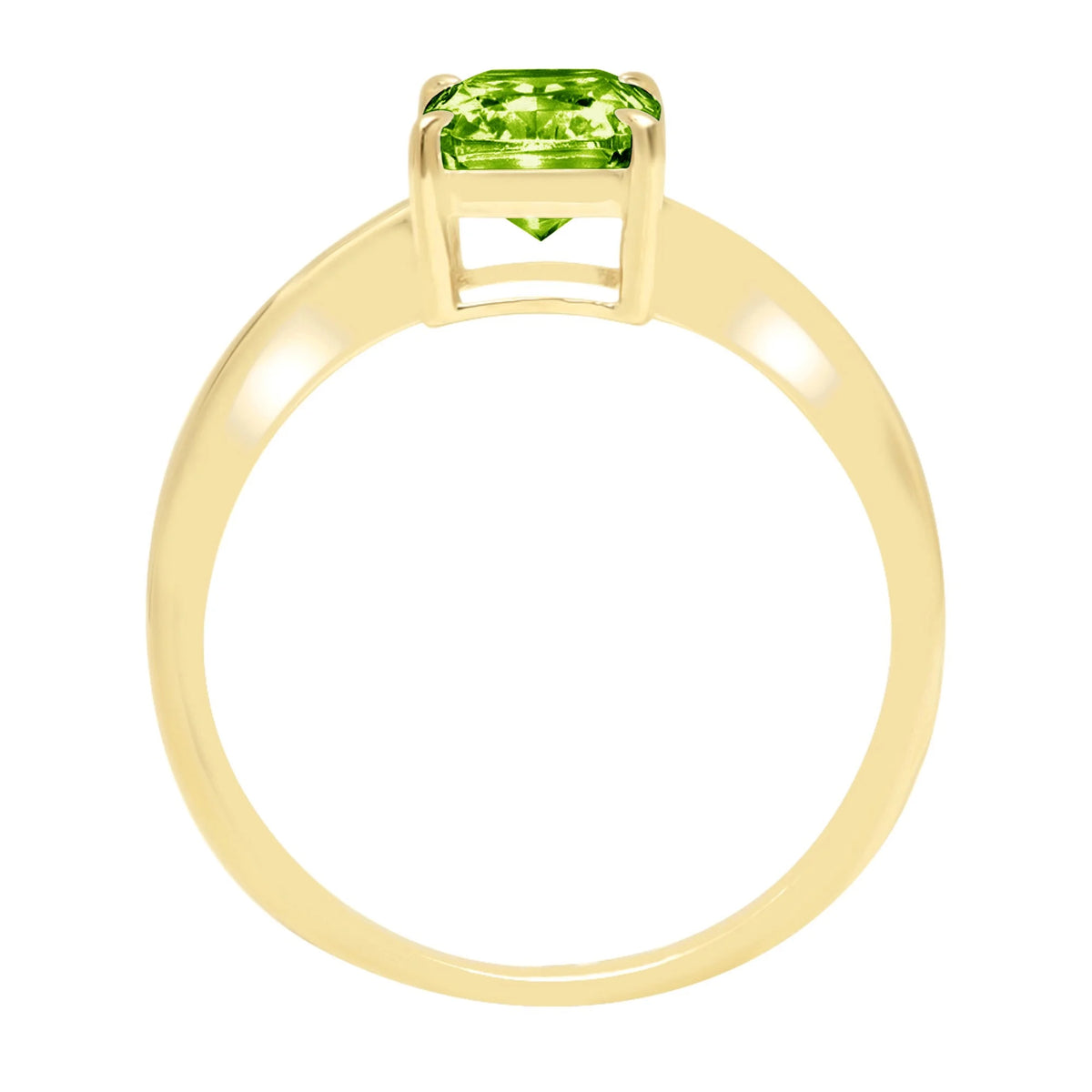 18K Yellow Gold Solitaire Ring S754