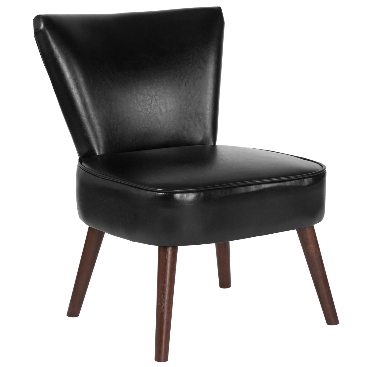 Black LeatherSoft Retro Chair H5274