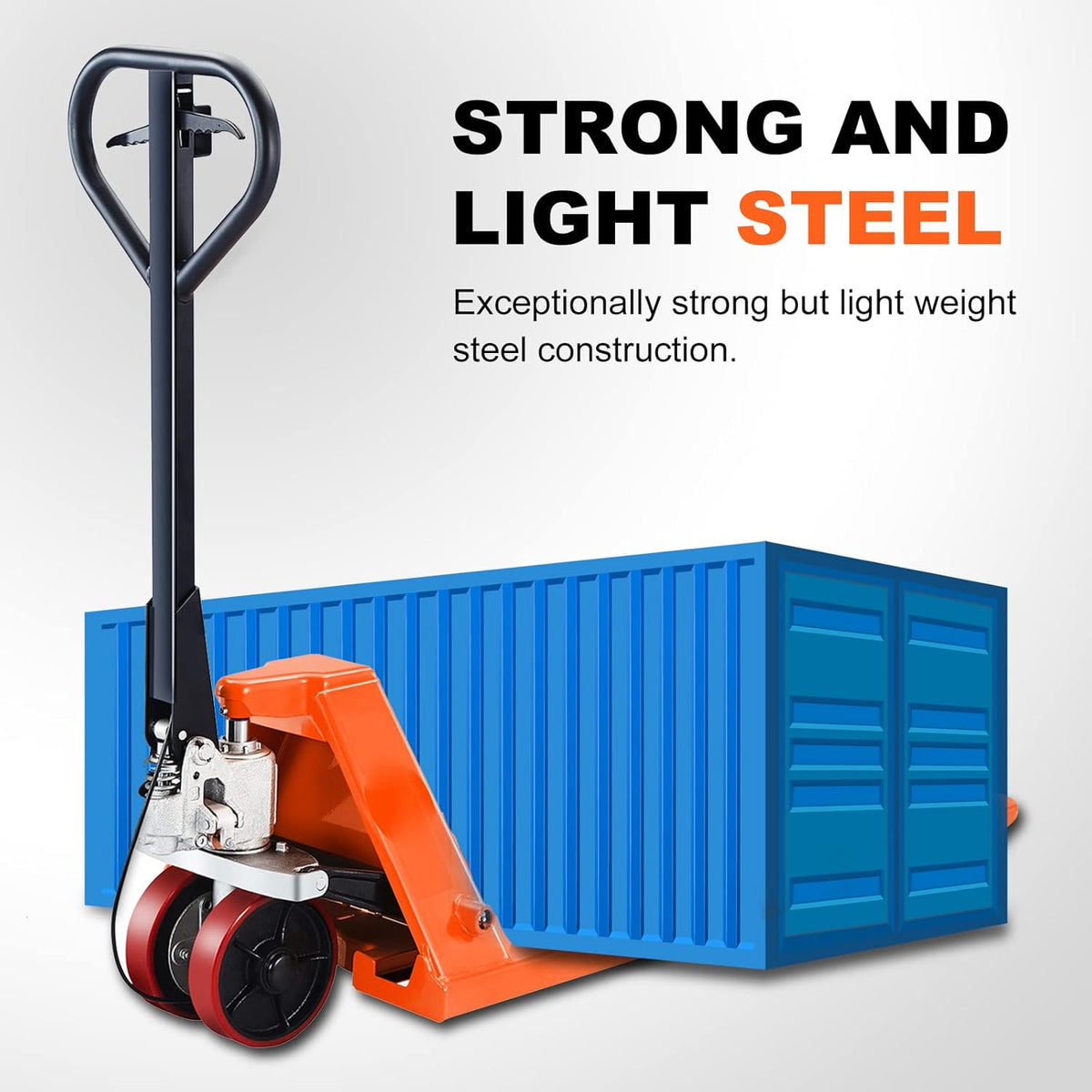 Pallet Jack 5500lbs Capacity 48”L×27”W with Brake System W5275