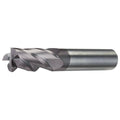 Carb End Mill, 1/2 In, 3FL, Uncoated T3004
