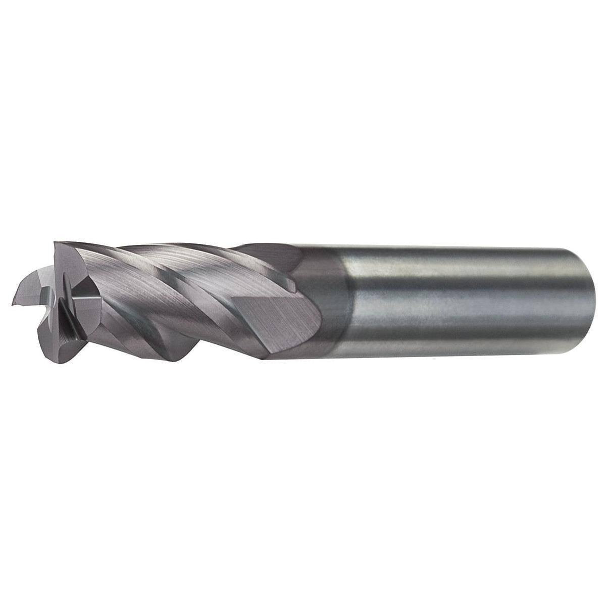 Carb End Mill, 1/2 In, 3FL, Uncoated T3004