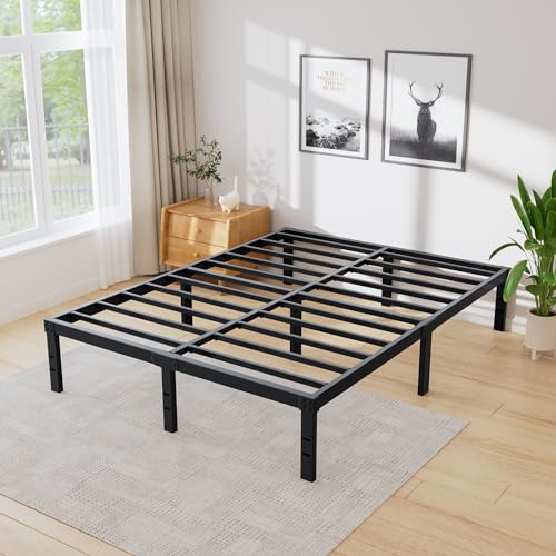 16 Inch Heavy Duty Metal Queen Bed Frame H151445