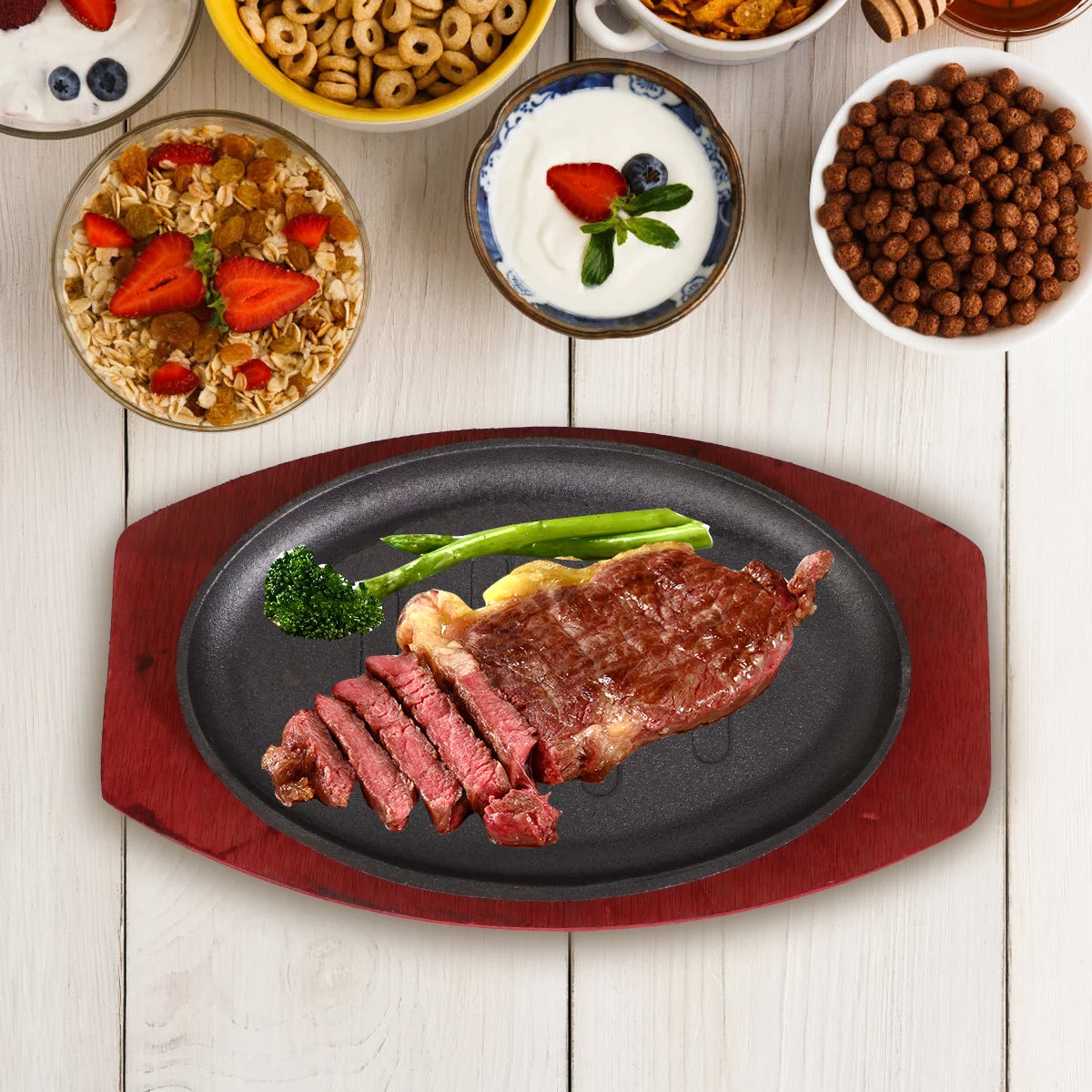 Iron Steak Frying Pan E7978