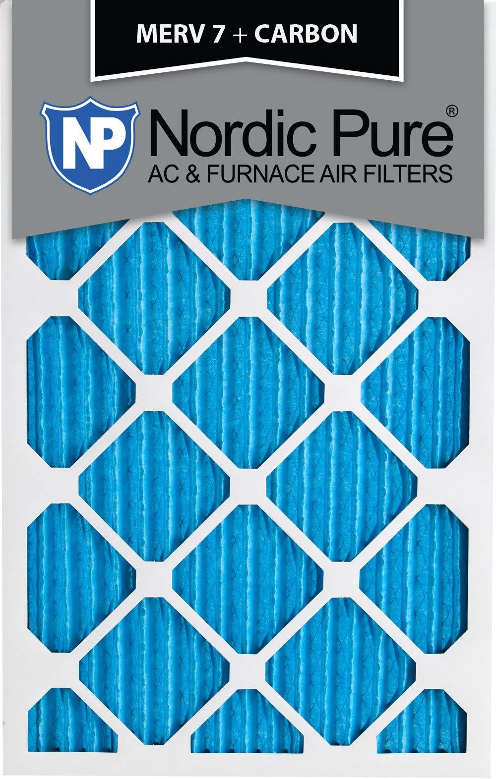 12x20x1 MERV 7 Carbon AC Furnace Air Filters, QTY 12 L9863