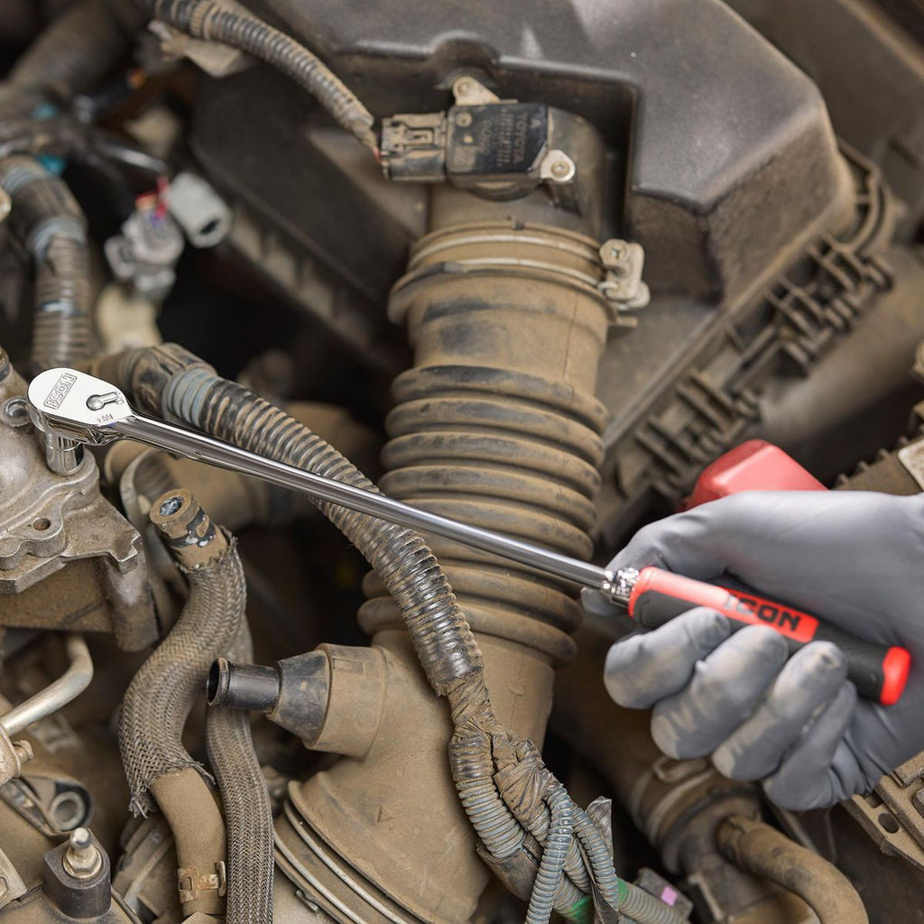 1/4 in. Drive 12-1/2 in. Extra-Long Ratchet with Comfort Grip Y58802
