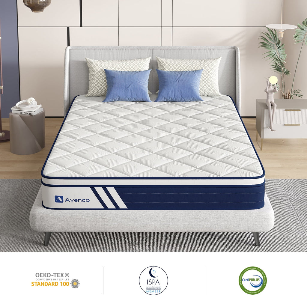 10 inch Gel Memory Foam Hybrid Mattress Queen Size J932993