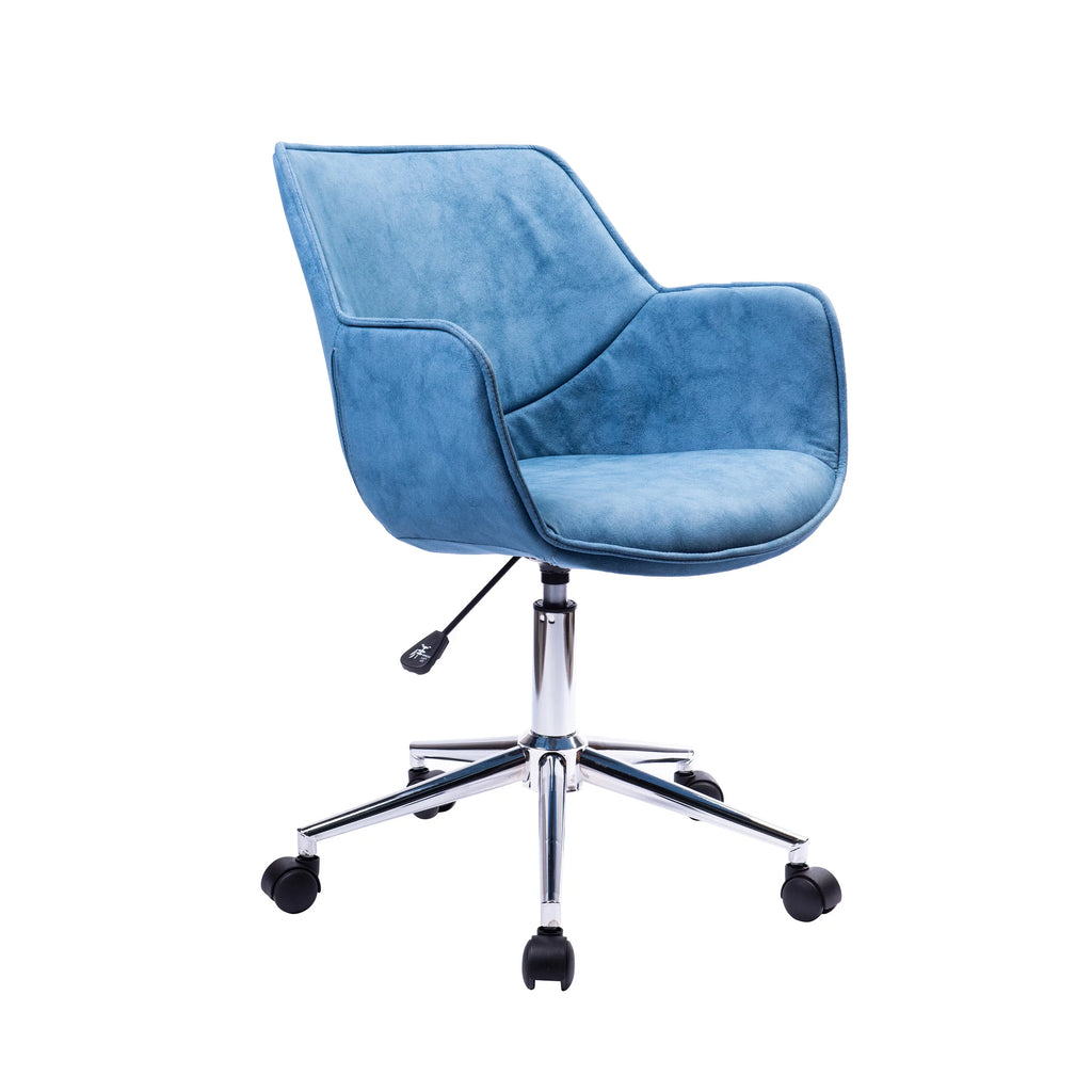 Pink Microfiber Adjustable Office Chair J1224