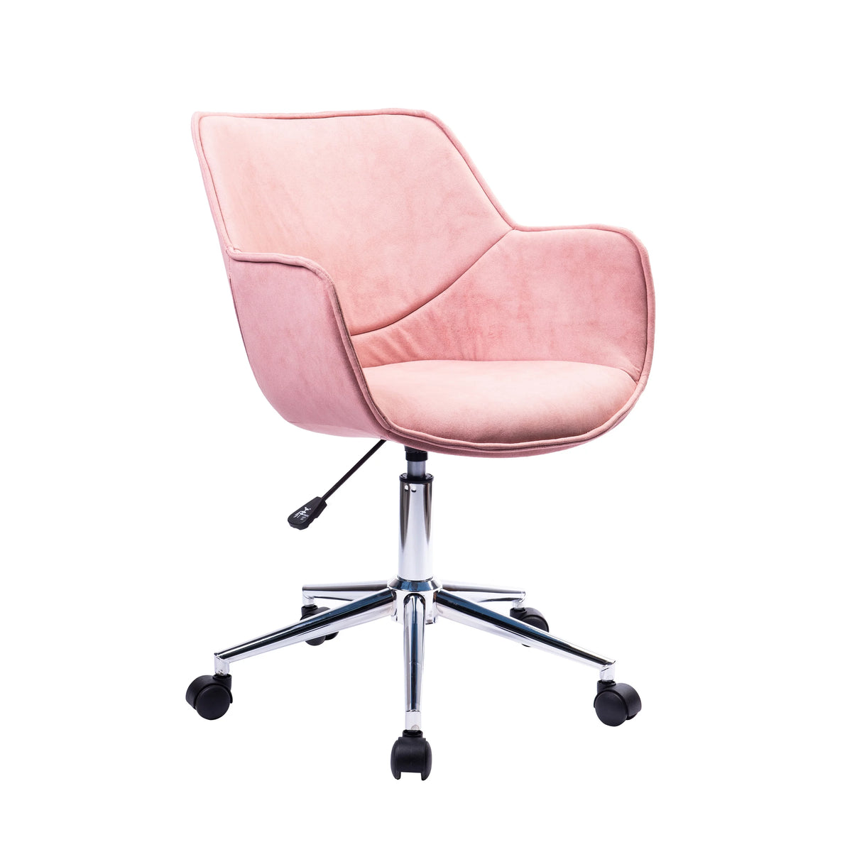 Pink Microfiber Adjustable Office Chair J1224