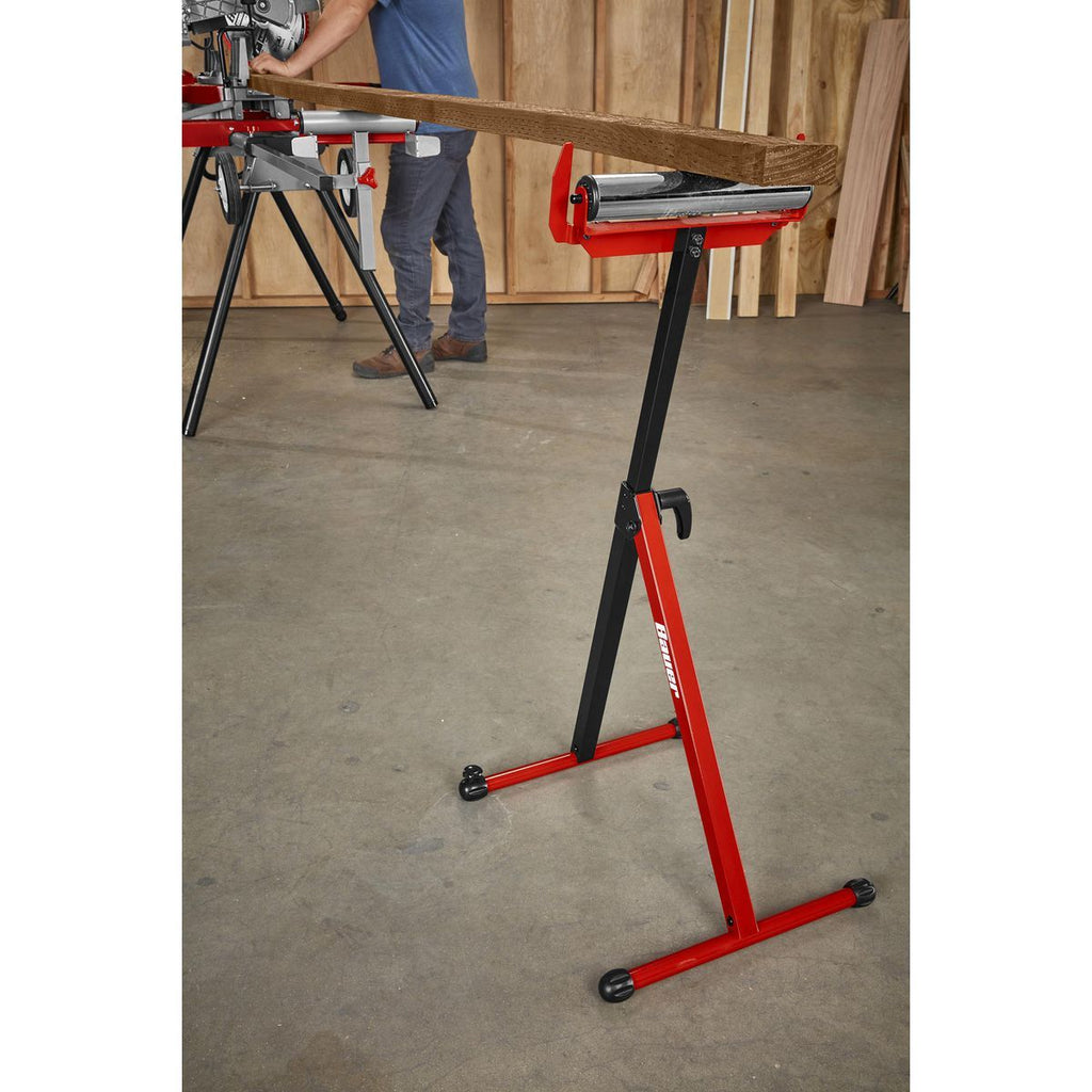 250 lb. Capacity Adjustable Roller Stand with Edge Guide W35669