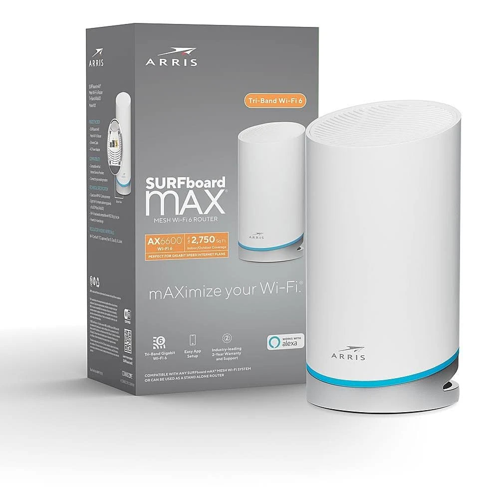 Surfboard Max AX6600 Tri-Band Wi-Fi 6 Mesh Router Z17649