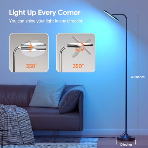 36W Color Changing LED Floor Lamp with Remote J86551