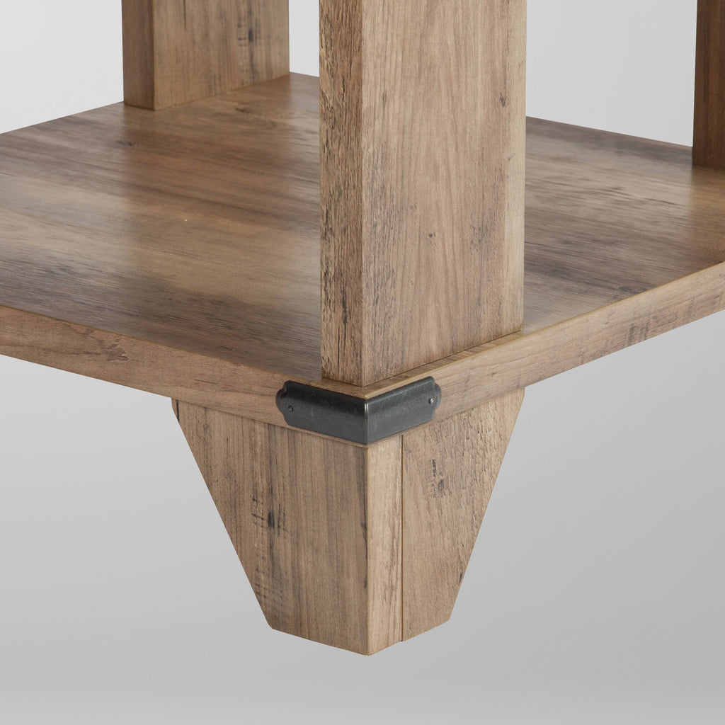Rustic Oak End Table (Set of 2) E50373