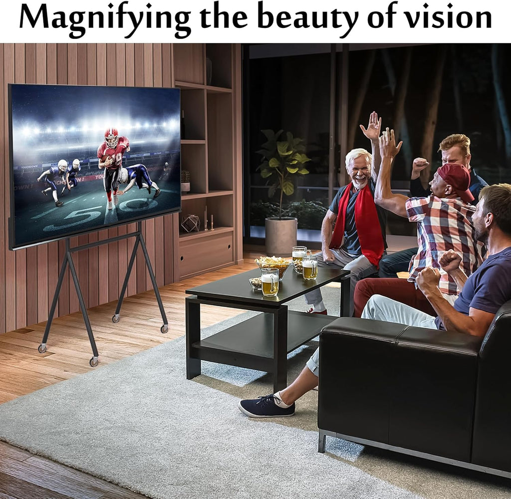 TV Easel Stand 37"-70" inch Adjustable with Wheels J8656