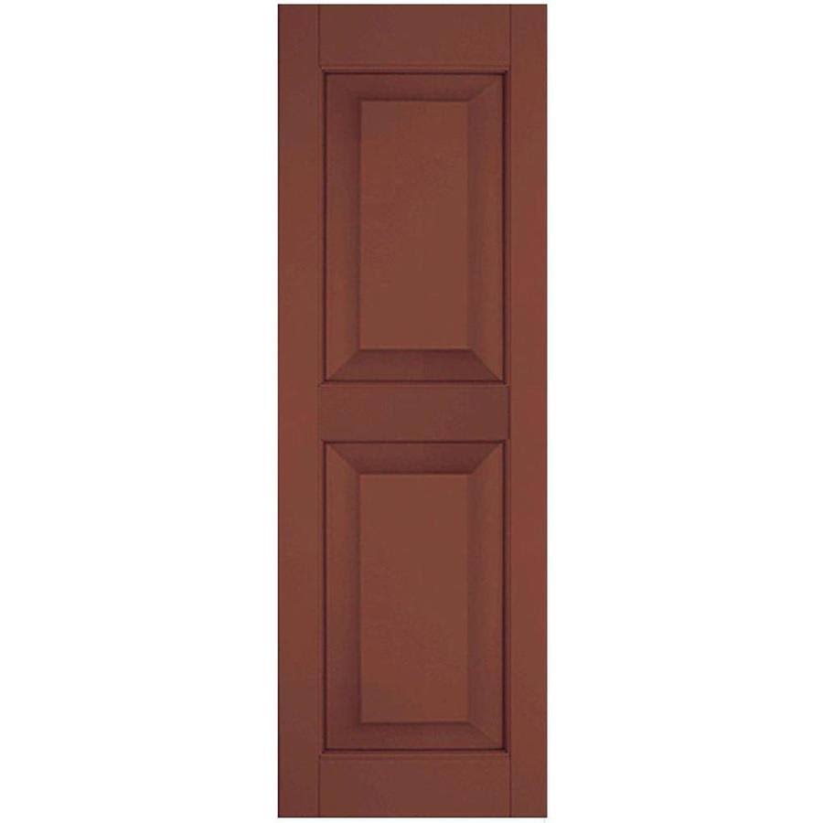 15 in. x 40 in. Exterior Real Wood Raised Panel Shutters Pair V158
