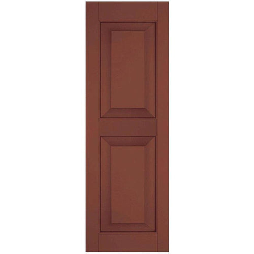 15 in. x 40 in. Exterior Real Wood Raised Panel Shutters Pair V158
