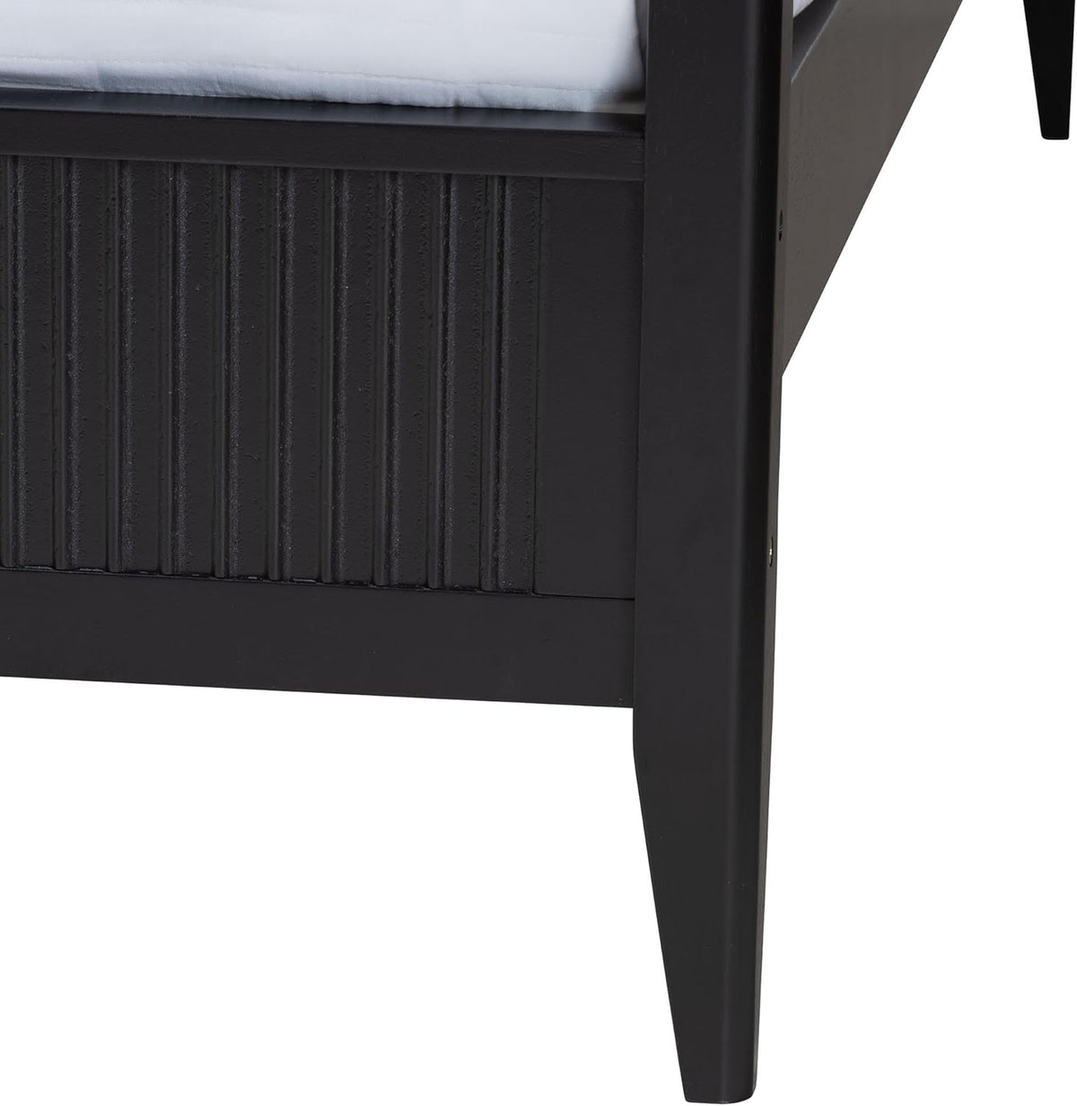 Black King Wood Canopy Bed T632