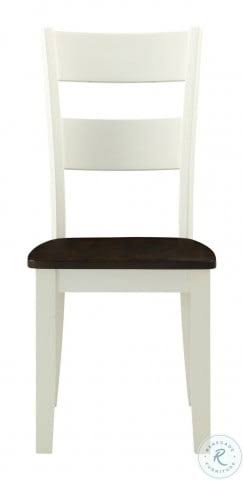 White Solid Wood Dining Chair (Set of Two) P5702