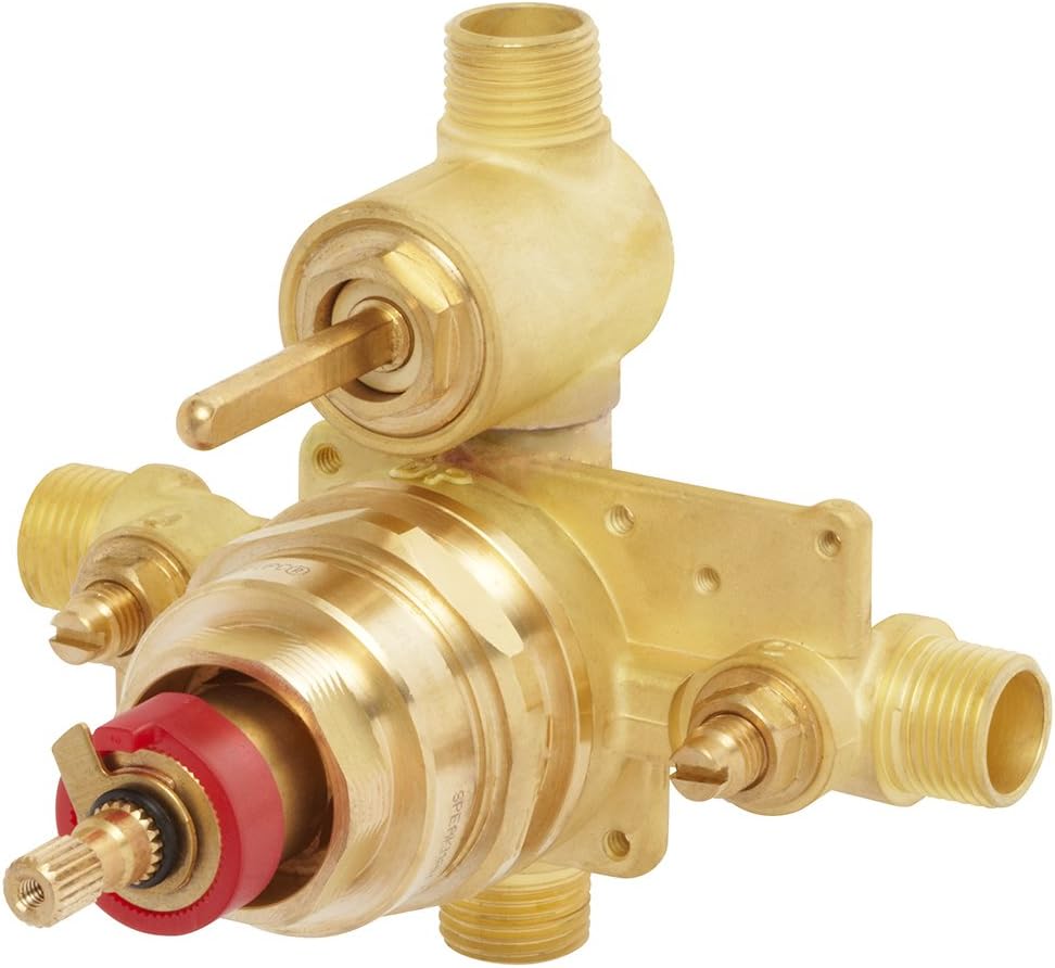 Rough Brass Thermostatic Diverter Shower Valve P28354