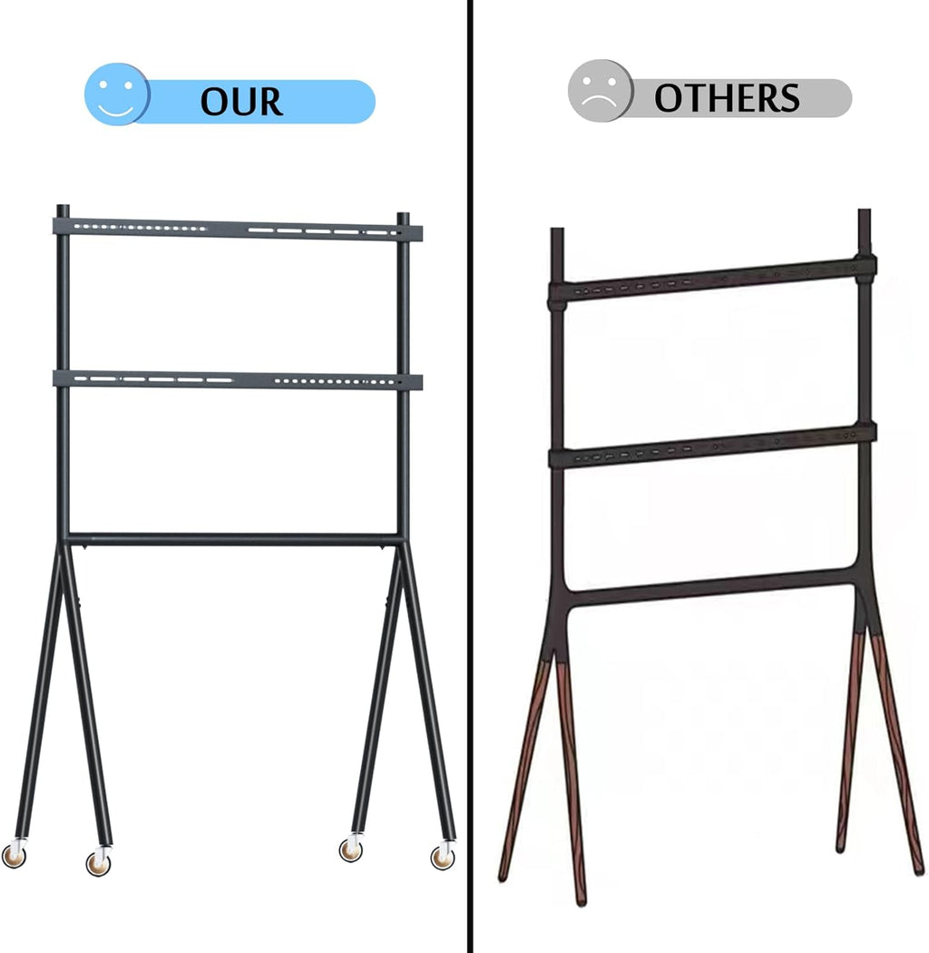 TV Easel Stand 37"-70" inch Adjustable with Wheels J8656