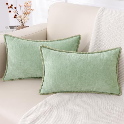 Christmas Chenille Soft Throw Pillow Covers 18x18 Set of 2 T88594