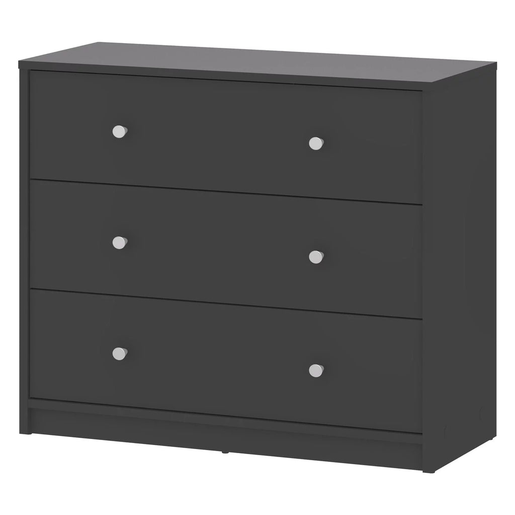 White 3 Drawer Dresser Z314009