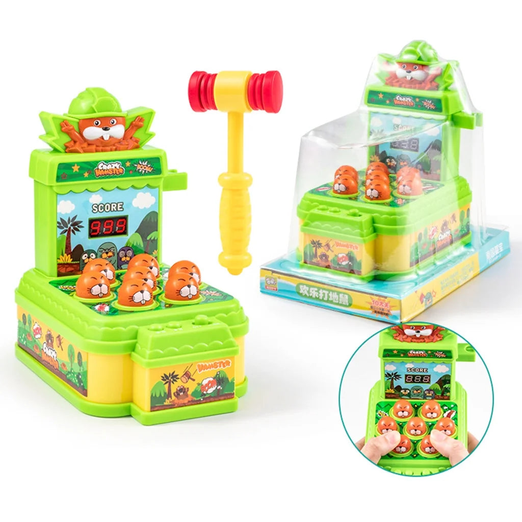 Electronic Arcade Whack A Mole Game Toy with Hammer W1258