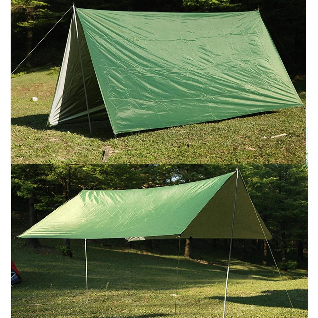 Blue Green Camping Tarp Shelter W6695