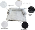 Large Pack of 2 Waterproof Soft Fluffy Dog Bed Mat with Removable Washable Cover W87869