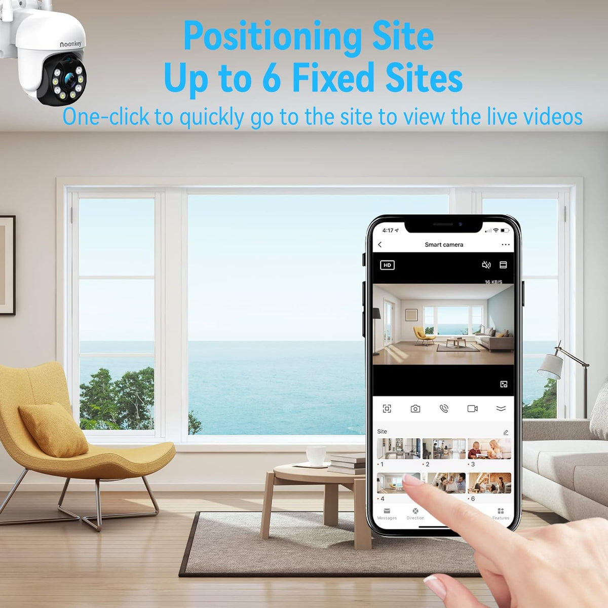 4MP 2.5K 360° Pan Tilt WiFi Security Camera Z63042