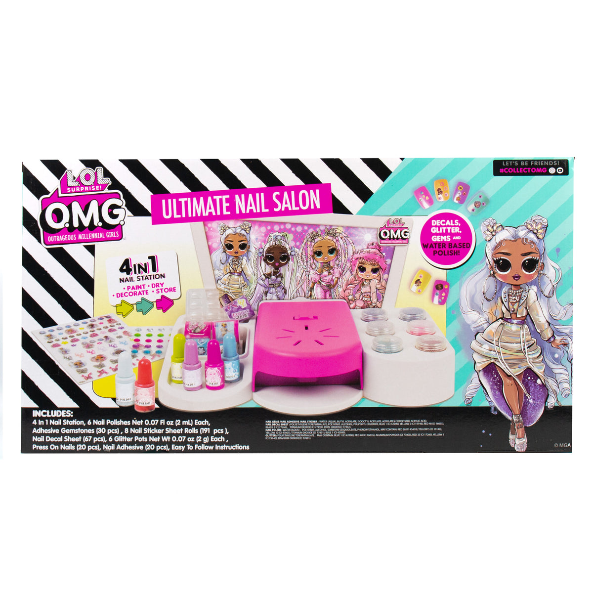 4-in-1 Manicure Set with Water Based Nail Polish H84238