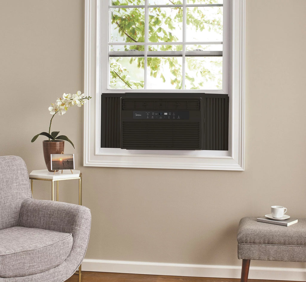 8,000 BTU 115V Smart Window Air Conditioner with Remote, Black X790754