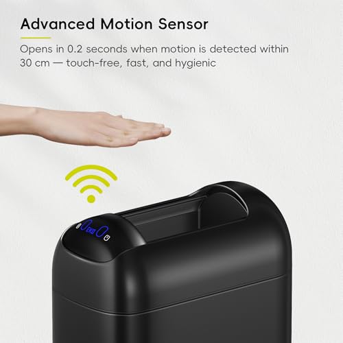 2.6 Gallon Slim Automatic Touchless Trash Can C342