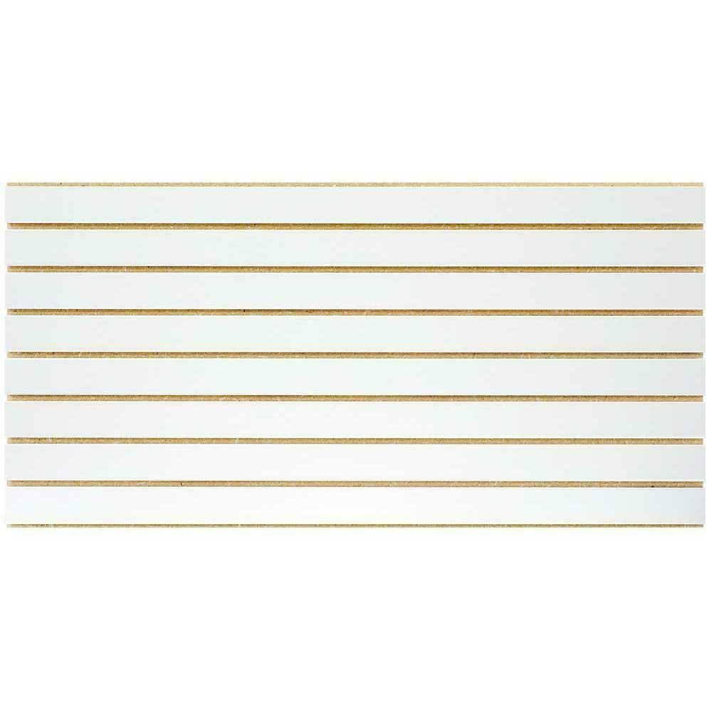 White Slatwall Easy Panel (2-Piece per Box) D8078