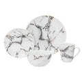 16 Piece Marble Porcelain Dinnerware Set Y9428