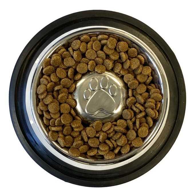 Stainless Steel Slow Feed Bowl Non-Tip & Non-Skid A4704
