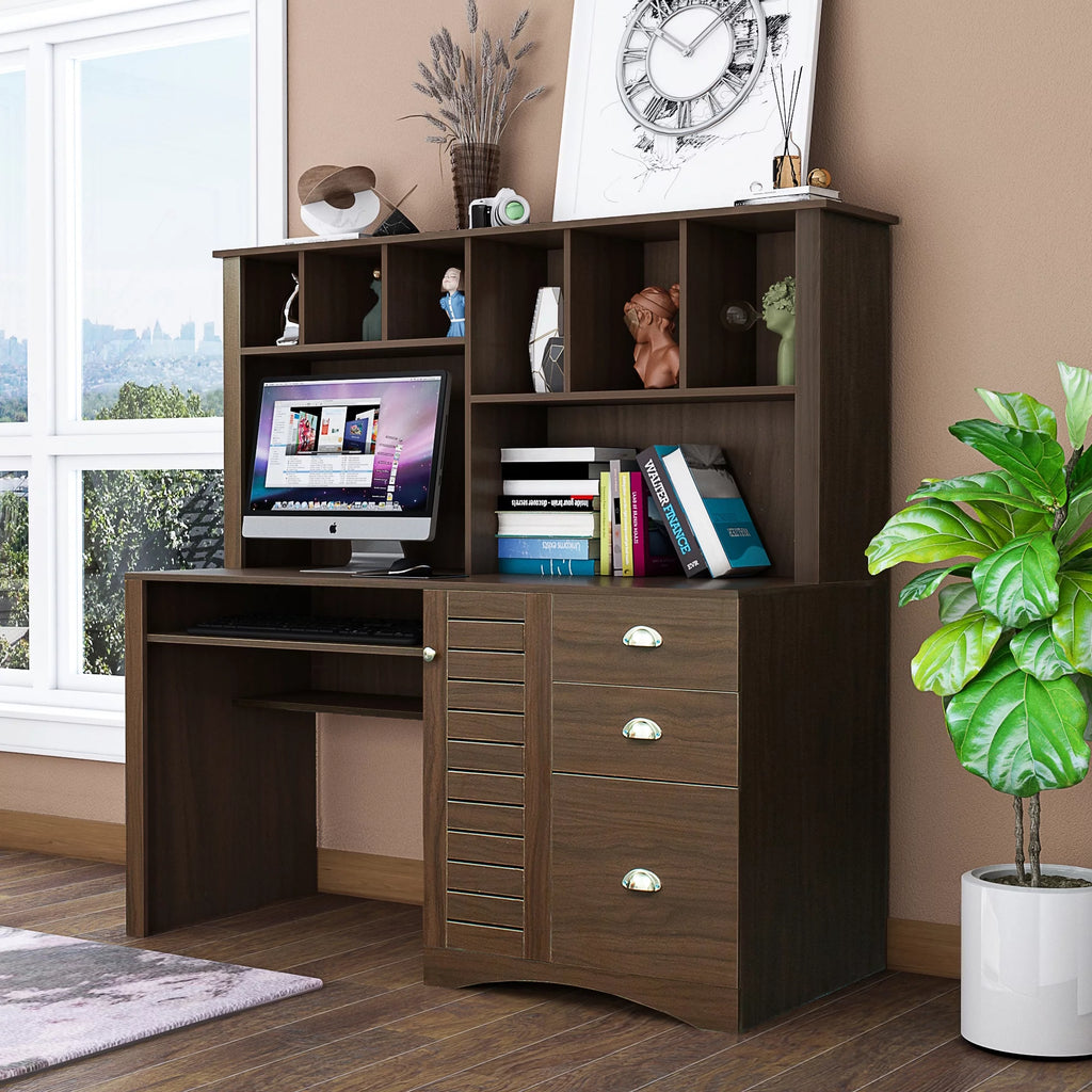 Computer Desk with Hutch N95386